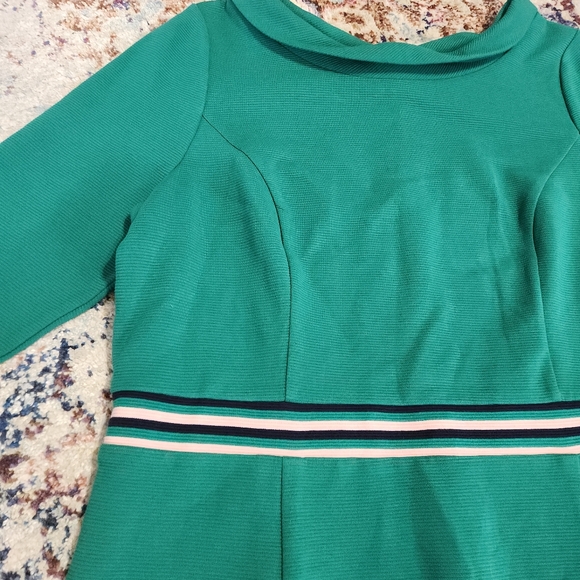 Boden Womens Daisy Ottoman Dress Lined Green Size 16R - Picture 4 of 9